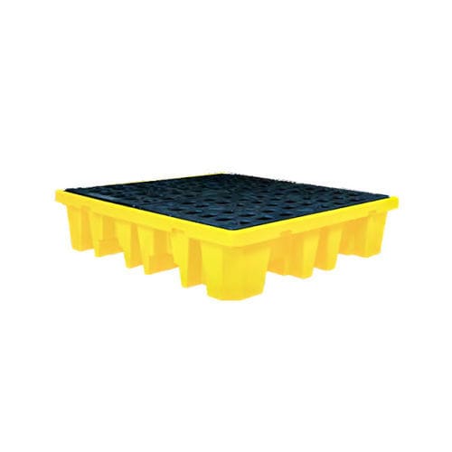 Paleta de retención de 4 bidones - Poly Spill  - IST Safety Ltd - de PEAD / apilable
