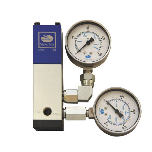 Regulador de presión para aceite - 100281 series - Meter Mix Systems Ltd. - de pistón / monoetapa / industrial