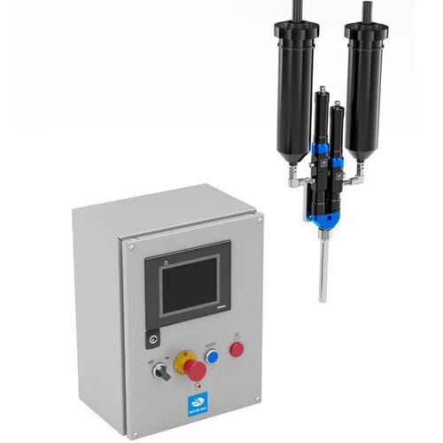 Mezclador-dosificador para resina epoxi - LiquidFlow 2 - Meter Mix Systems Ltd. - adhesivo de metacrilato (MMA) / de cola de poliuretano / de silicona