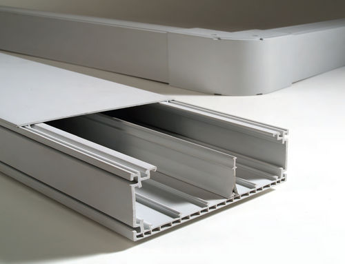 Canaleta de cableado - 2.5 m | DOMINIO Series - CANALPLAST - de PVC / modular / autoextinguible