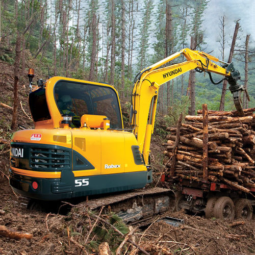 Excavadora intermedia - R55-9A - HYUNDAI HEAYY INDUSTRIES - con orugas / diésel / compacta
