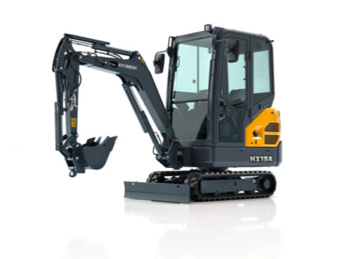 Excavadora intermedia - HX19A - HYUNDAI HEAYY INDUSTRIES - con orugas / diésel / para obra de construcción
