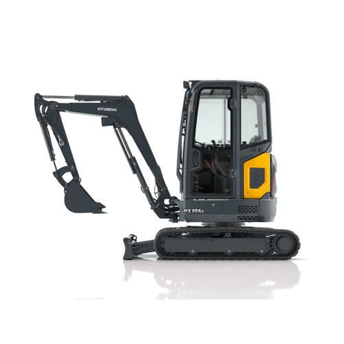 Miniexcavadora - HX30A Z - HYUNDAI HEAYY INDUSTRIES - con orugas / diésel / compacta