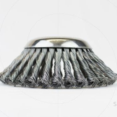 Cepillo circular trenzado - CEPILLOS SACEMA - de desherbado / metálico