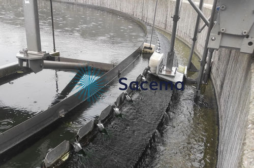 Sistema de limpieza de cepillo - WWTP - CEPILLOS SACEMA - automático / industrial / de proceso