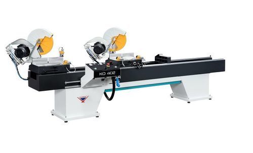Tronzadora doble cabezal para PVC - KD 402 S - YILMAZ MACHINE - para aluminio / para madera / para perfiles