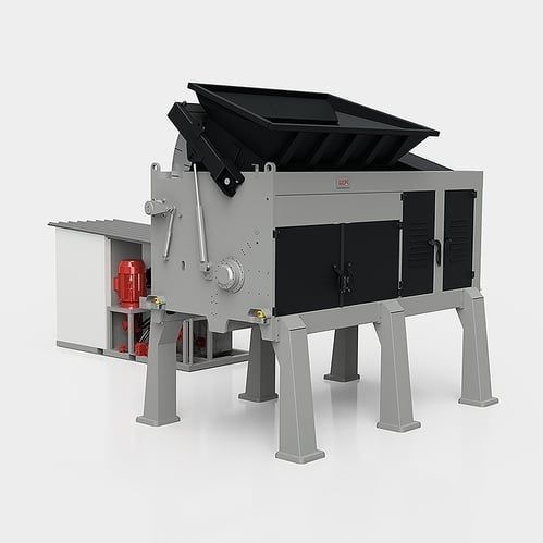 Destrozador primario - GL650 series - CAMEC srl - de 1 eje / residuos sólidos a granel / para aluminio