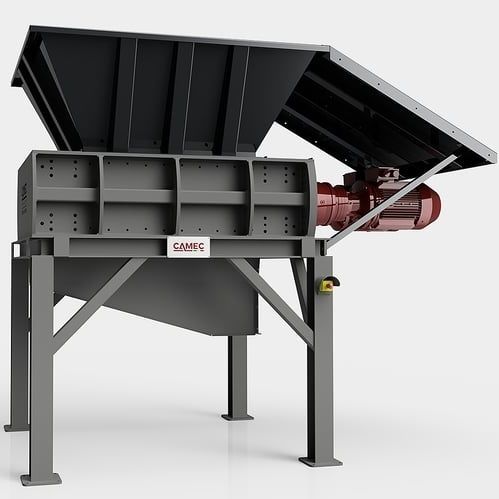 Destrozador primario - TR2A400 series - CAMEC srl - de dos ejes / para cartón / con papel separador