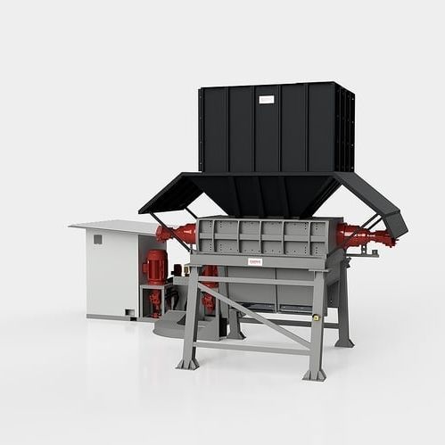 Destrozador primario - TR2A520 series - CAMEC srl - de dos ejes / para cartón / con papel separador