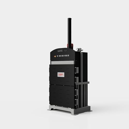 Prensa de balas para cartón - P100T/P120T series - CAMEC srl - para papel / para plástico / vertical