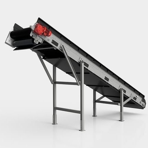 Transportador de banda - NSM, NSP - CAMEC srl - inclinado / de transporte / motor eléctrico