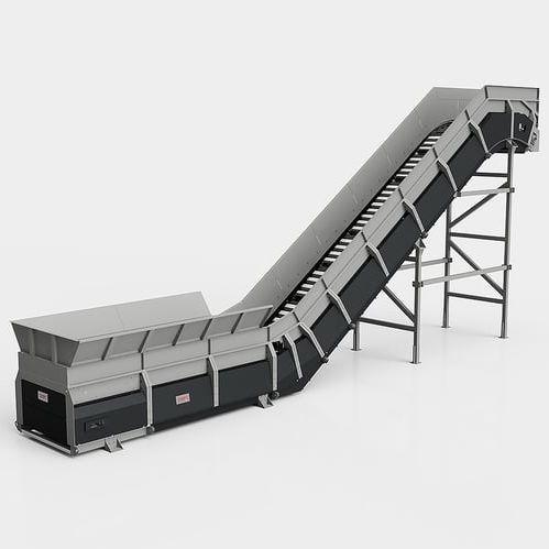 Transportador con cadena - NTM series - CAMEC srl - inclinado / modular / de altura regulable