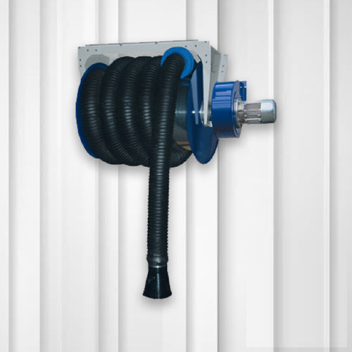 Enrollador de tubo - ACA series - FILCAR - retráctil / para la aspiración de gases de escape / para instalación en pared