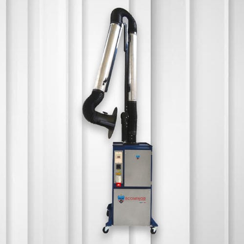 Extractor de humo móvil - ECOMINOR-ECOMINOR-C - FILCAR - de soldadura / con filtro de carbón activado / con brazo de extracción