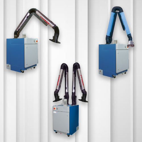 Extractor de humo móvil - MASTERJET-DF2 - FILCAR - de soldadura / de cartucho / con brazo de extracción