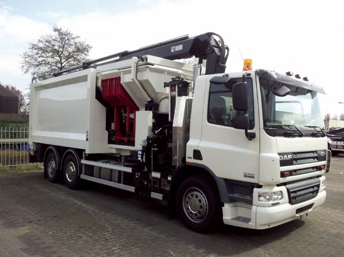 Lavadora de contenedores carga lateral - EMS Machinery - automática