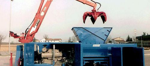 Destrozador de 1 eje - EMS Machinery - de desechos / de metal