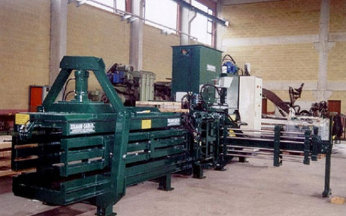 Prensa de balas para papel - EMS Machinery - para embalajes / horizontal / automática