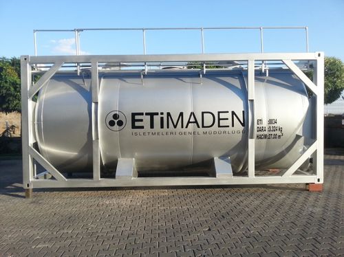 Contenedor cisterna impelente - EMS Machinery - para polvo / para orificio de acceso / para pintura
