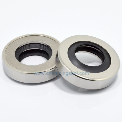 Junta de doble labio - DEL series - Ningbo Chenming Seals Manufacturing Co., Ltd. - de acero inoxidable / de PTFE / circular