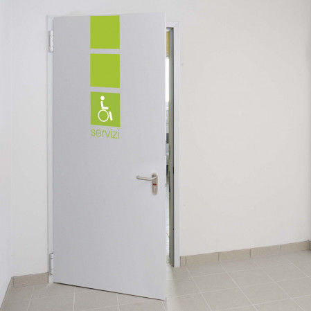 Puerta abatible - UNIREV - Ballan Spa - de acero galvanizado / para interior / de seguridad