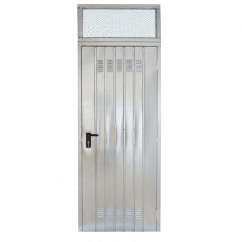 Puerta abatible - Champion - Ballan Spa - de acero galvanizado / para interior / blindada