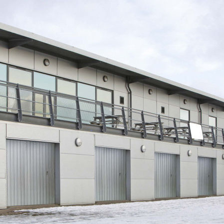Puerta corredera vertical - Ballan Spa - de acero galvanizado / para garaje
