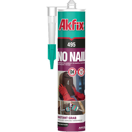 Cola poliuretano - 495 - Akkim Yapı Kimyasalları San. ve Tic. A.Ş. - para madera / de hormigón / para espuma