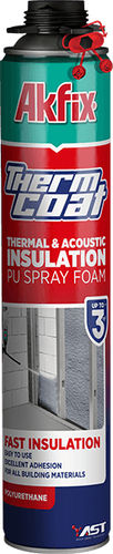 Aerosol multiusos - Thermcoat - Akkim Yapı Kimyasalları San. ve Tic. A.Ş. - para vidrio / de espuma
