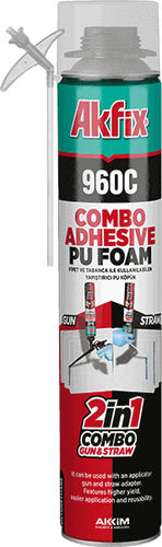 Cola poliuretano - 960C Combo - Akkim Yapı Kimyasalları San. ve Tic. A.Ş. - para metal / para madera / para espuma