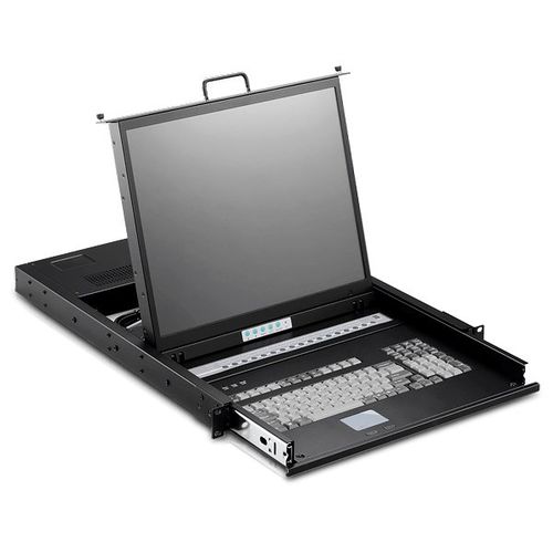 Cajón-rack 19" - SMK-920-19UB - IPC2U GmbH - con consola / con conmutador KVM integrado / con teclado