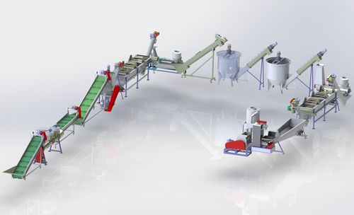 Unidad para reciclado PET - Liantai Machinery - para botellas / separación de metales / mediante trituración