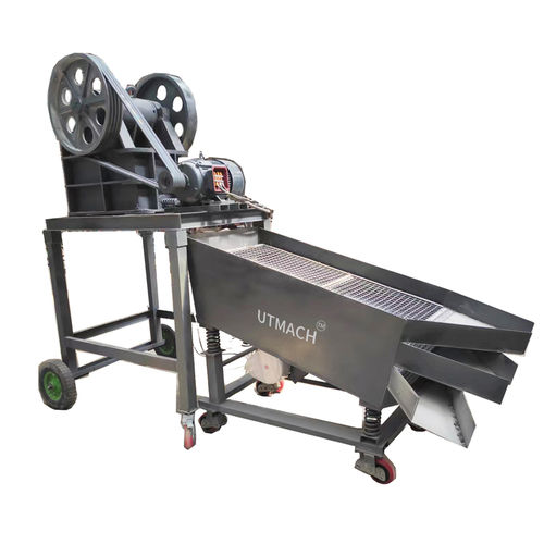 Machacadora de mandíbula - PE - Liantai Machinery - móvil / para la producción de arena / compacta