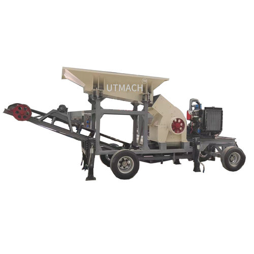 Machacadora de martillos - PC - Liantai Machinery - móvil / para la producción de arena / compacta