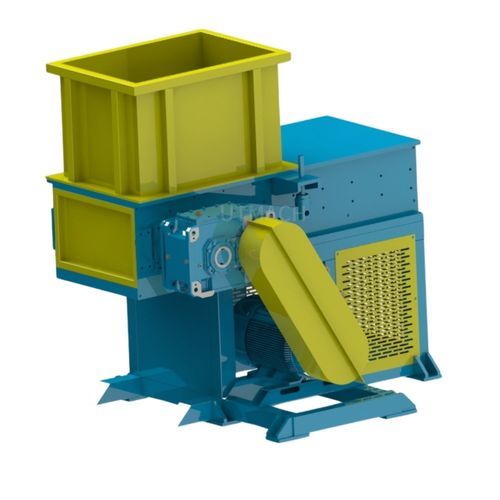 Destrozador de 1 eje - Liantai Machinery - con papel separador / para cables / para madera