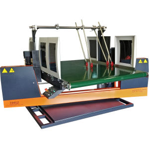 Máquina de corte de sierra de cinta - Tools Factory - para material plástico / de hojas / horizontal