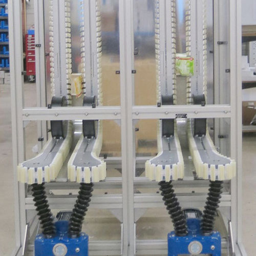 Transportador con cadena - modular automation GmbH - de cuña / horizontal / vertical