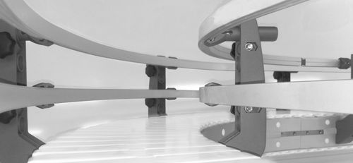 Riel de guiado lineal - modular automation GmbH - de acero inoxidable / de aluminio / con ruedecillas