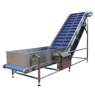 Transportador de banda - BERLIN - Turatti - inclinado / de alimentación / para la industria alimentaria