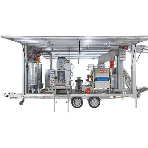 Extractor de zumos para manzanas - Voran - para peras / de membrillo / de banda