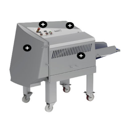 Cortadora de hortalizas - VG-180 - Dadaux SAS - de carne / automática / de acero inoxidable