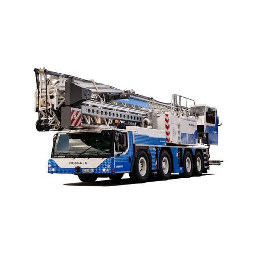 Grúa móvil - MK 88-4.1E - Liebherr Cranes - de brazo amantillable / para obra / para edificios