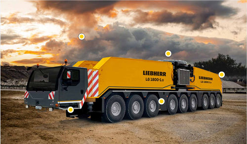 Grúa móvil - LG 1800-1.0 - Liebherr Cranes - en celosía / para obra / de elevación