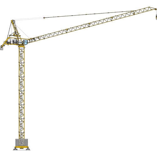 Grúa fija - MR 418 A - Manitowoc Cranes - de brazo amantillable / GME / para obra