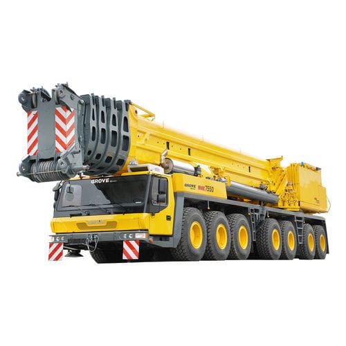 Grúa móvil - GMK7550 - Manitowoc Cranes - de brazo amantillable / todoterreno / de 7 ejes