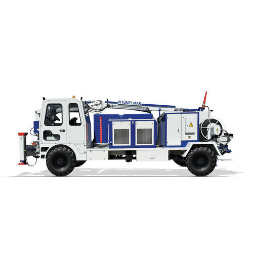Bomba para hormigón móvil - Adroit 450G - TUNELMAK CONSTRUCTION MACHINERY INC - todoterreno / para uso en interiores y exteriores / de exterior