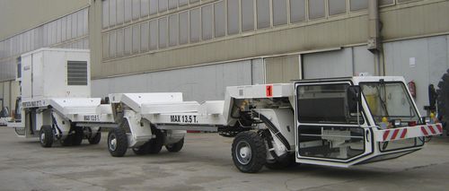 Remolque plataforma - BEIJING WOWJOINT MACHINERY CO., LTD. - de 6 ejes / autopropulsado / para construcción de túnel