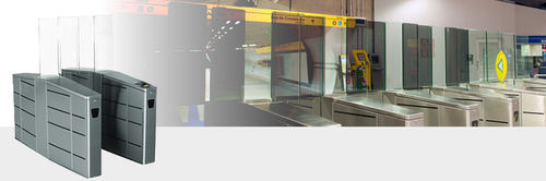 Puerta corredera - Slide 500, Slide 900 - Digicon S/A - de vidrio / de acero inoxidable / para interior