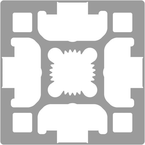 Perfil de aluminio - MS 40+ BC series - MS Plus Automation GmbH - ranurado / de construcción / cerrado