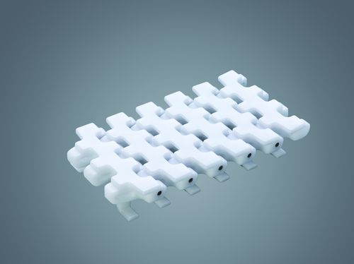 Cinta transportadora modular - CS 200 SL series - MS Plus Automation GmbH - de PA / con forro de zapata
